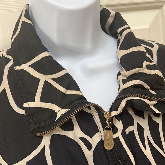 Fuda International Jacket Size Large 💯 Silk Woman’s Light Weight Zipper Front - Picture 3 of 12